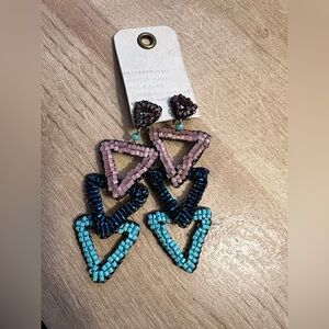 NWT Anthropologie colorful earring